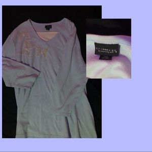 baby blue butterfly tee